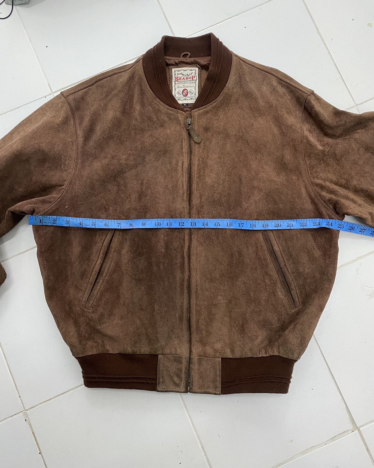 Japanese Brand × Vintage Vintage Seashop Suede Leather Jackets Brown Size US L / EU 52-54 / 3 - 12 Thumbnail