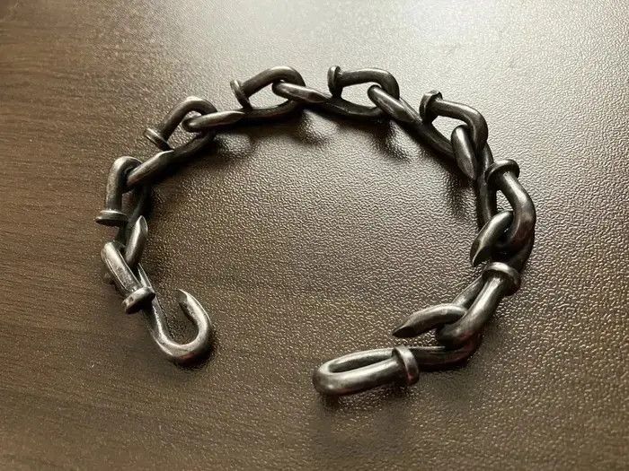 Jewelry Bending Nail Chain Bracelet Size ONE SIZE - 5 Thumbnail