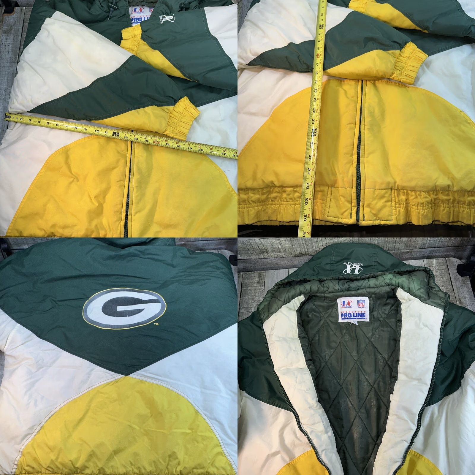 Logo Athletic VINTAGE Logo Athletic Jacket Green Bay 90s Extra Large Men’s Nylon Puffer Logo Jacket XL Green Mens Size US XL / EU 56 / 4 - 8 Thumbnail
