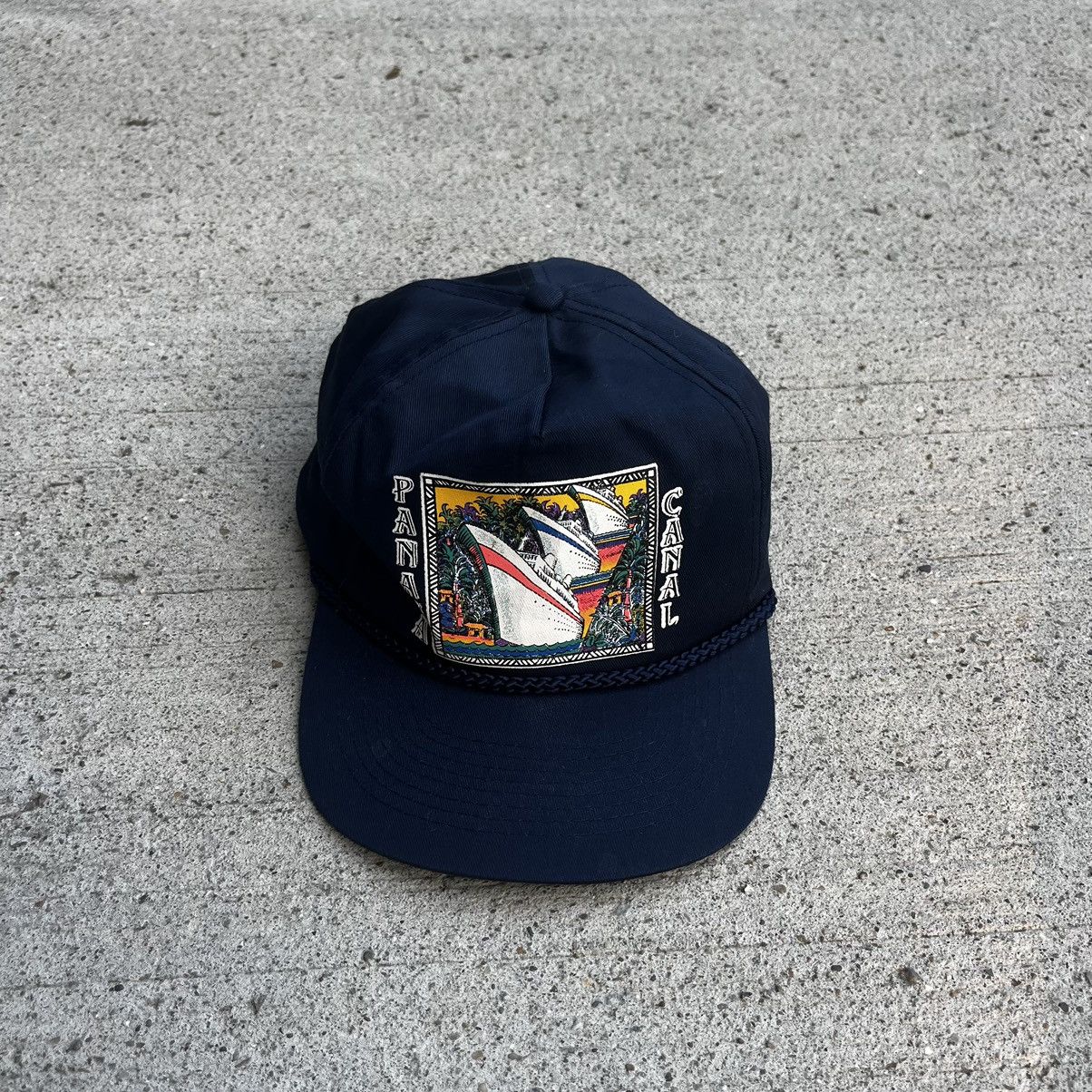 Vintage Vintage Graphic PANAMA CANAL Blue Navy Snapback Cobra Caps Size ONE SIZE - 1 Thumbnail