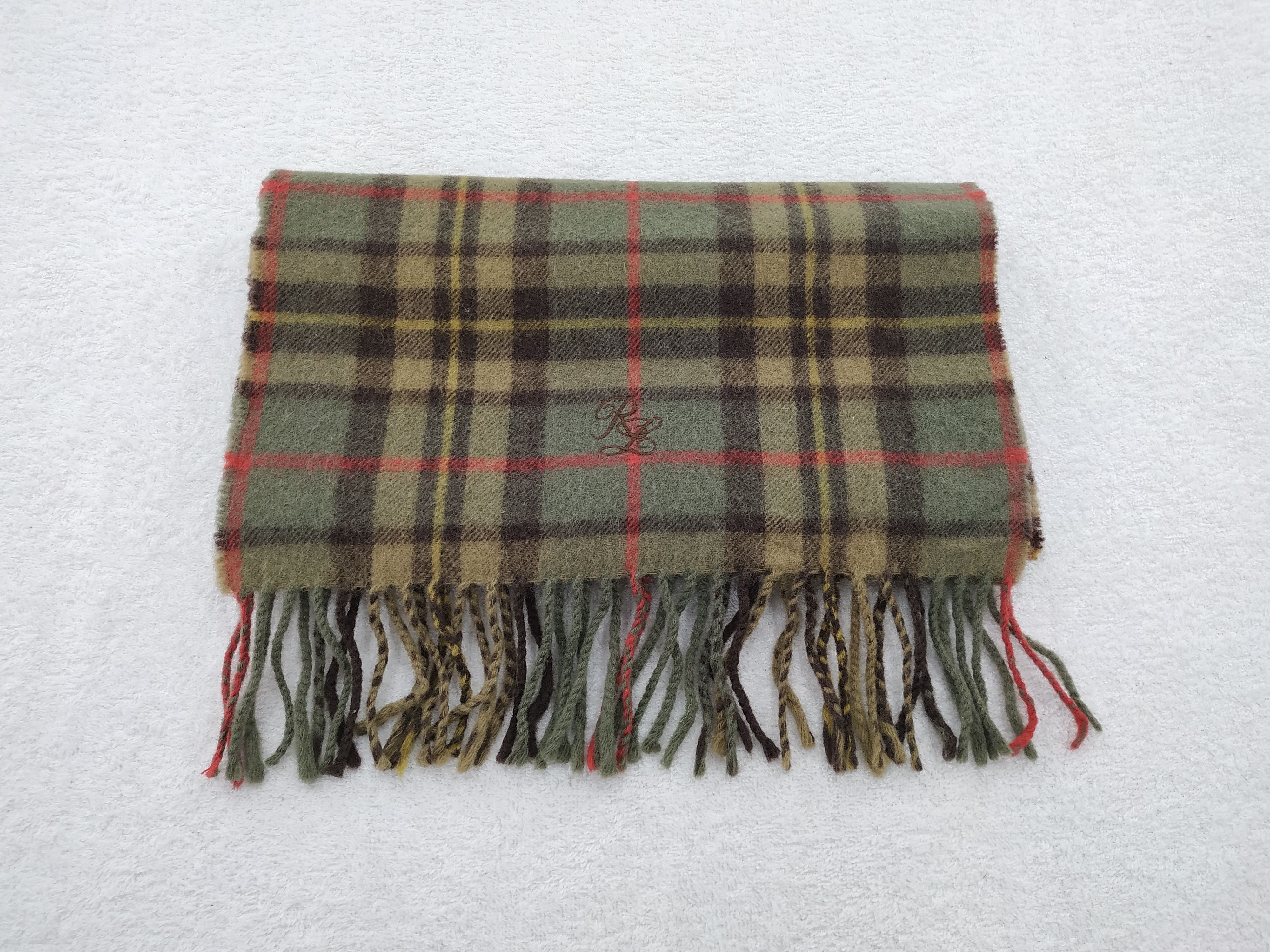 Ralph Lauren Vintage Ralph Lauren Wool Scarf/Muffler/Neckwear MF041 Size ONE SIZE - 3 Thumbnail
