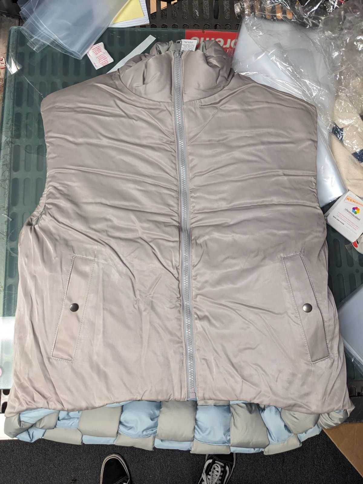 Kapital Kapital Ripstop Nylon Keel Weaving Vest Grey Size 4 Size US XL / EU 56 / 4 - 9 Thumbnail