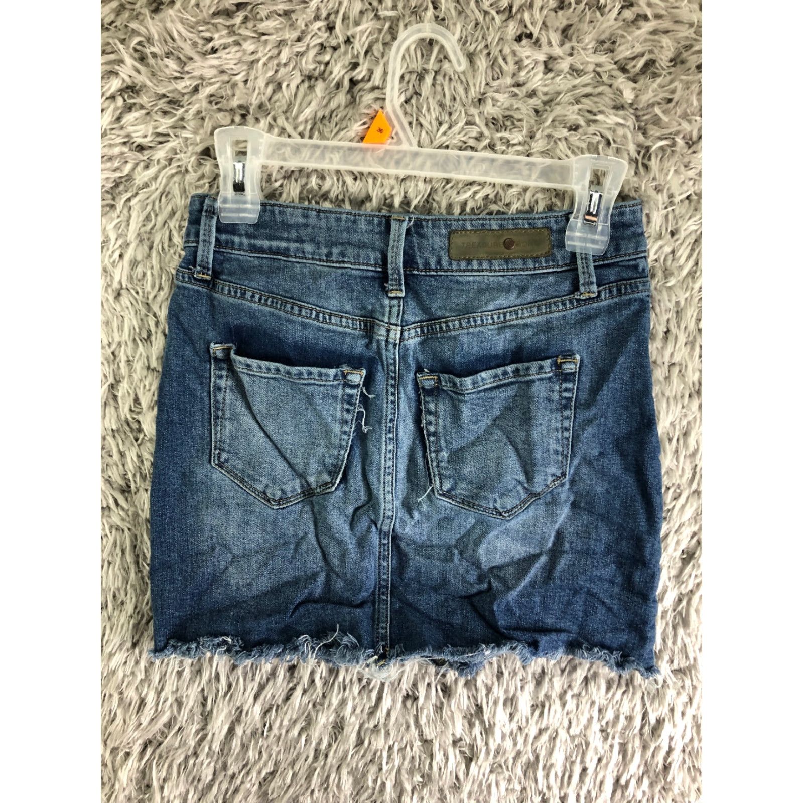Treasure & Bond Treasure & Bond Denim Jean Skirt Midi Mini Blue 24 Womens Regular Size XS? Size 42" / US 20 - 4 Thumbnail