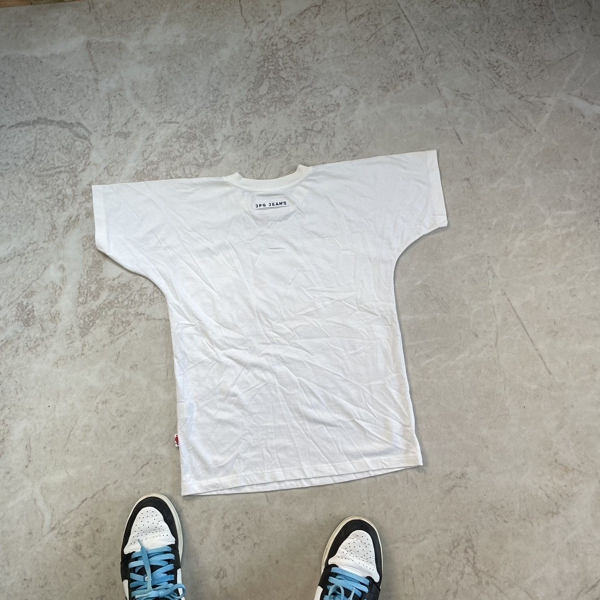 Jean Paul Gaultier × Vintage Jean Paul Gaultier 90s Cyberpunk Face Print Y2K JPG T Shirt Size S / US 4 / IT 40 - 14 Thumbnail