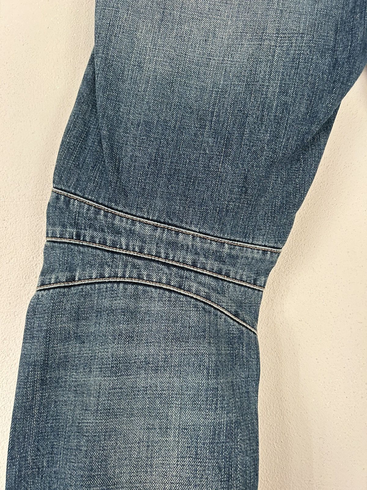 Balmain Blue Denim Biker Jeans Size US 31 - 13 Thumbnail