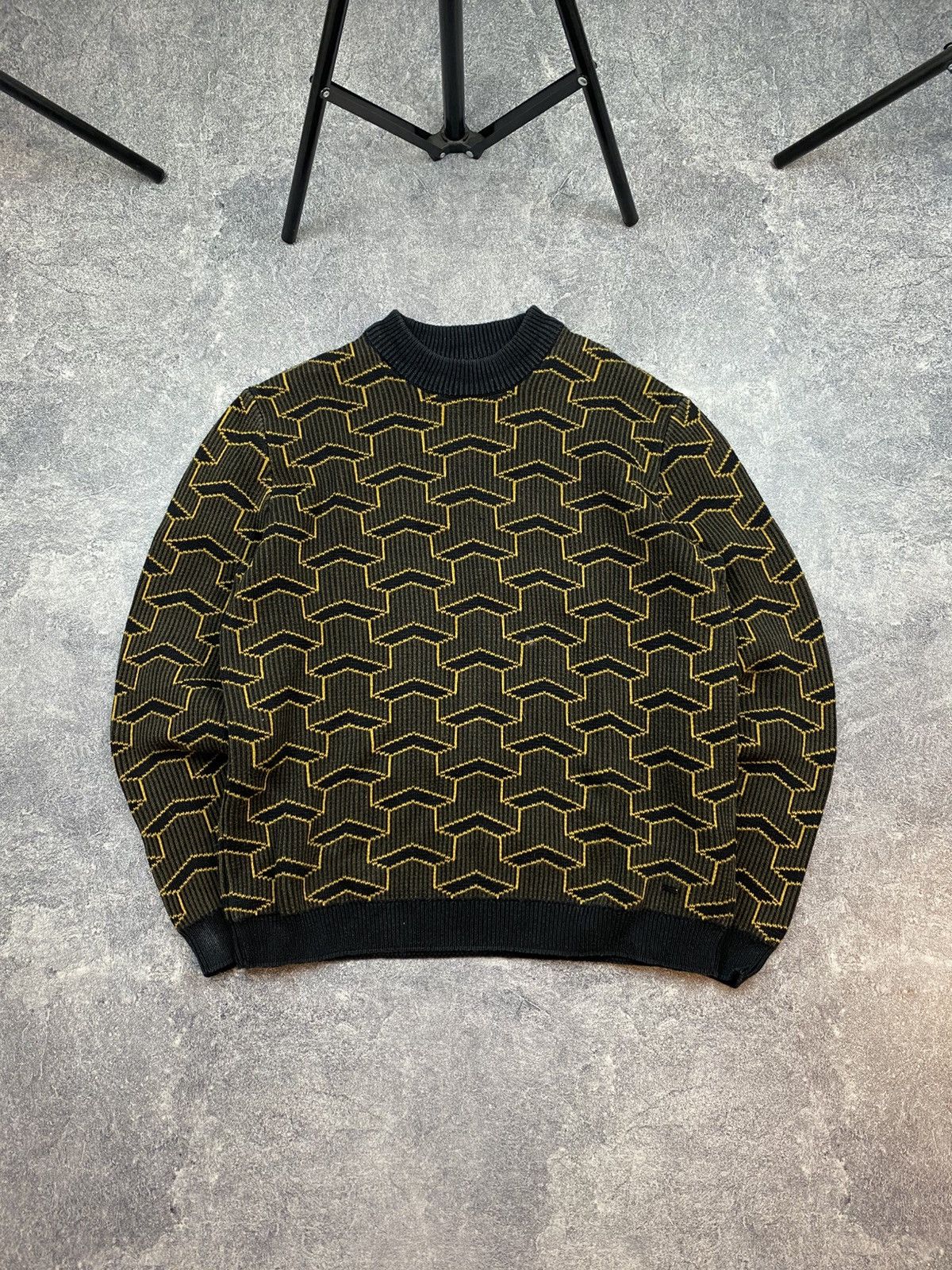 Diesel Y2K Diesel style Knit Faded Ribbed Vintage Sweater Size US M / EU 48-50 / 2 - 1 Thumbnail