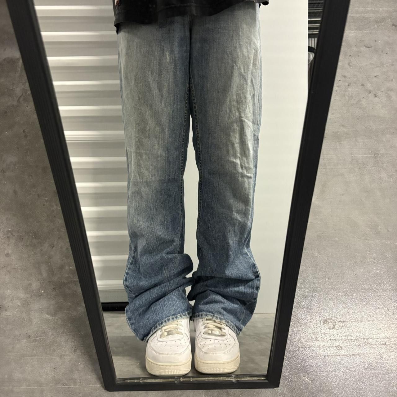 Vintage Crazy Vintage Y2K/2000s Baggy Wideleg Light Blue Wash Denim Jeans! Size US 32 / EU 48 - 1 Thumbnail