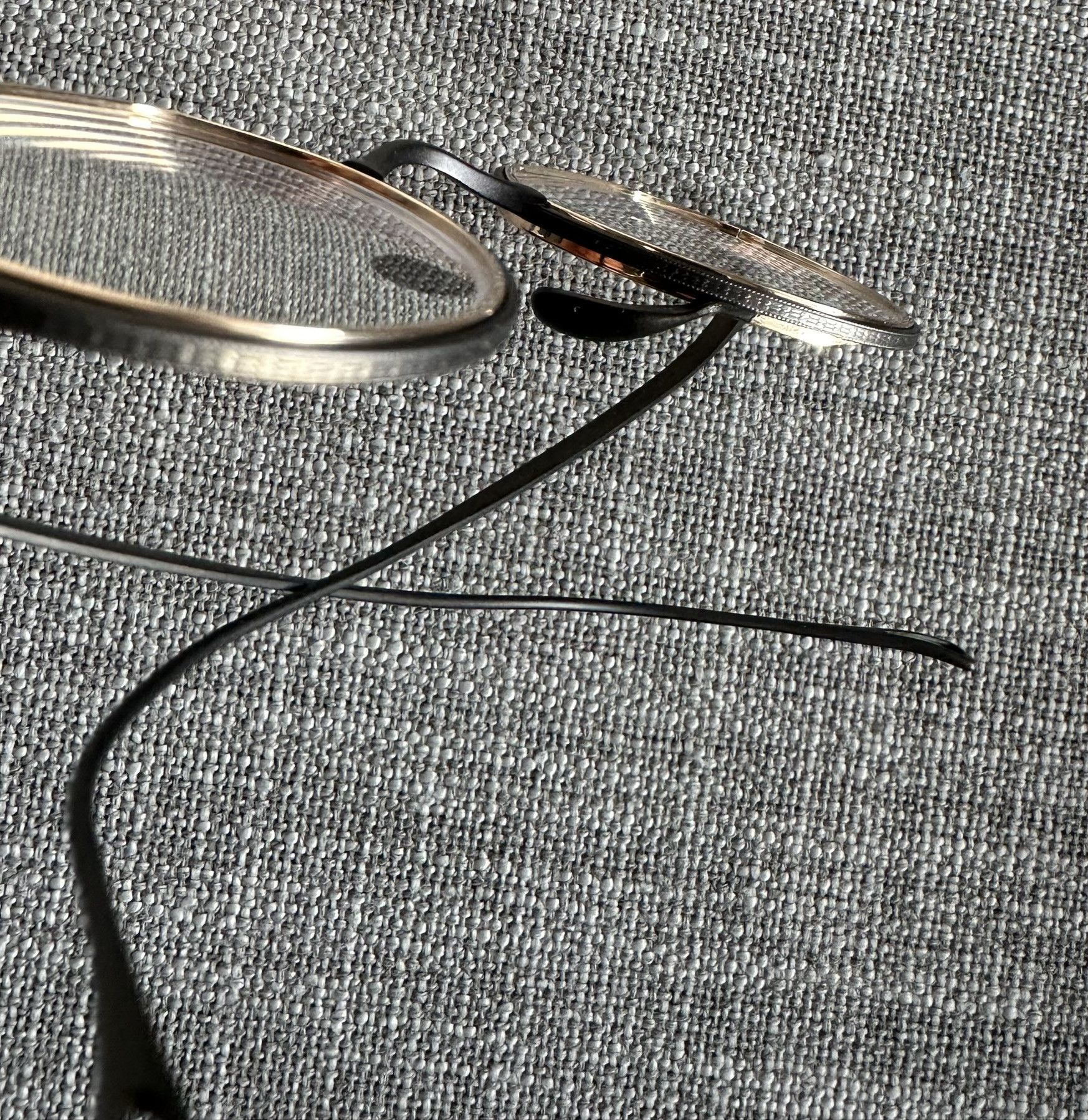 Other Kame ManNen 1231 Intellectual Glasses Gun Metal With Gold Size ONE SIZE - 6 Thumbnail