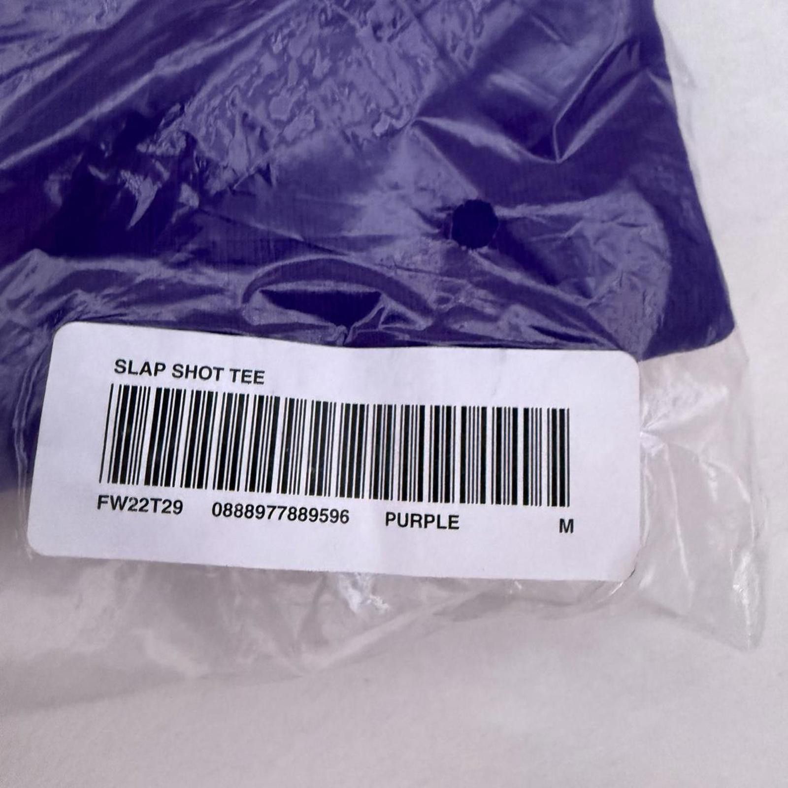 Supreme 2022 Supreme Slap Shot Tee 'Purple' Size US M / EU 48-50 / 2 - 2 Thumbnail
