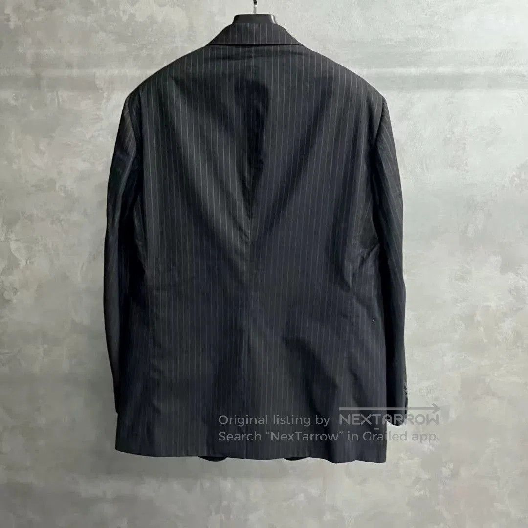 Prada black striped evening suit jacket by prada. Size US L / EU 52-54 / 3 - 2 Thumbnail