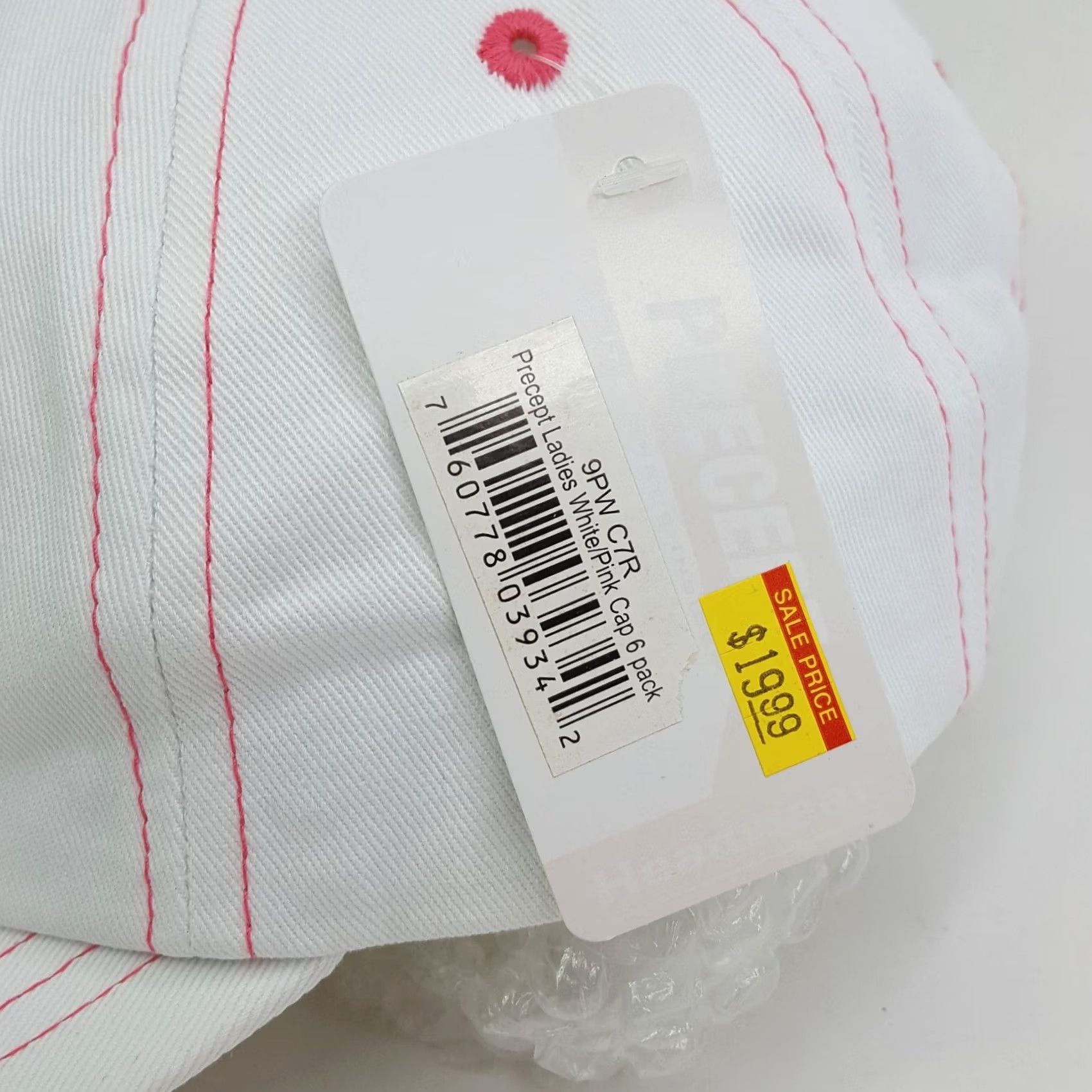 Pinko Precept Golf Women's Adjustable PGA Snapback Hat Baseball Cap White Pink Sports Size ONE SIZE - 5 Thumbnail