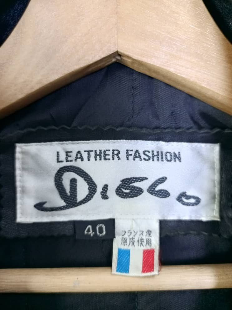Designer × Vintage Dislo Leather Jacket Size US XL / EU 56 / 4 - 5 Thumbnail