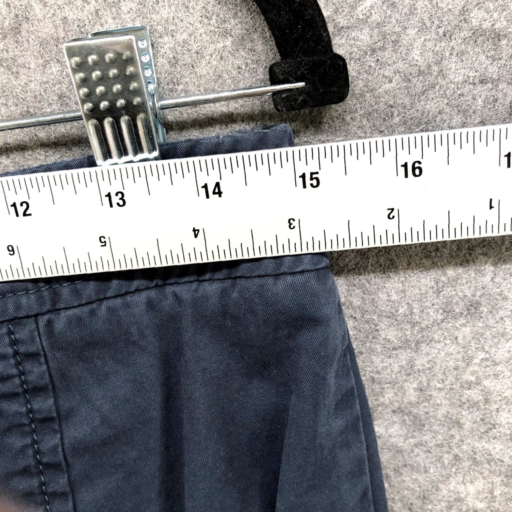 Banana Republic VINTAGE Banana Republic Skirt Button Front Navy Blue 4 Knee Length Cotton Twill Woman's Straight & Pencil Size 27" / US 4 / IT 40 - 5 Thumbnail