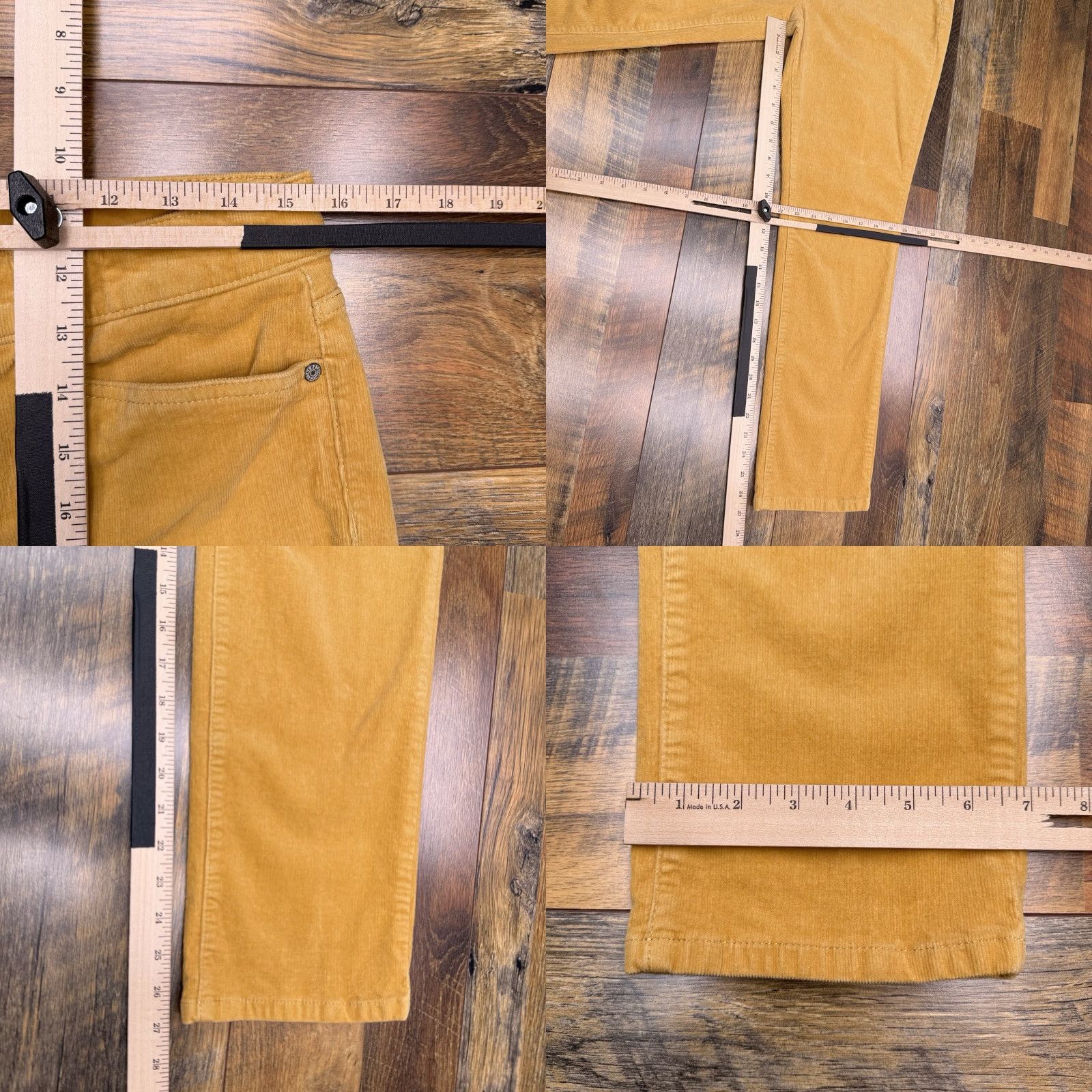 Talbots Talbots Jeans Corduroy 10P Petite Yellow High Waist Straight Women's Jeans Size 32" / US 10 / IT 46 - 8 Thumbnail