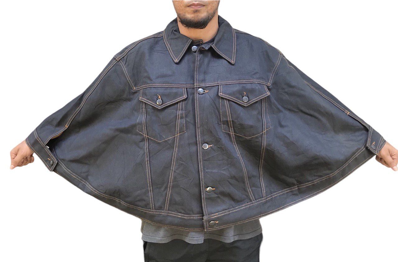 Jean Paul Gaultier 🔥FINAL DROP🔥Junior Gaultier Denim Very Rare Poncho Jacket Size US M / EU 48-50 / 2 - 1 Thumbnail