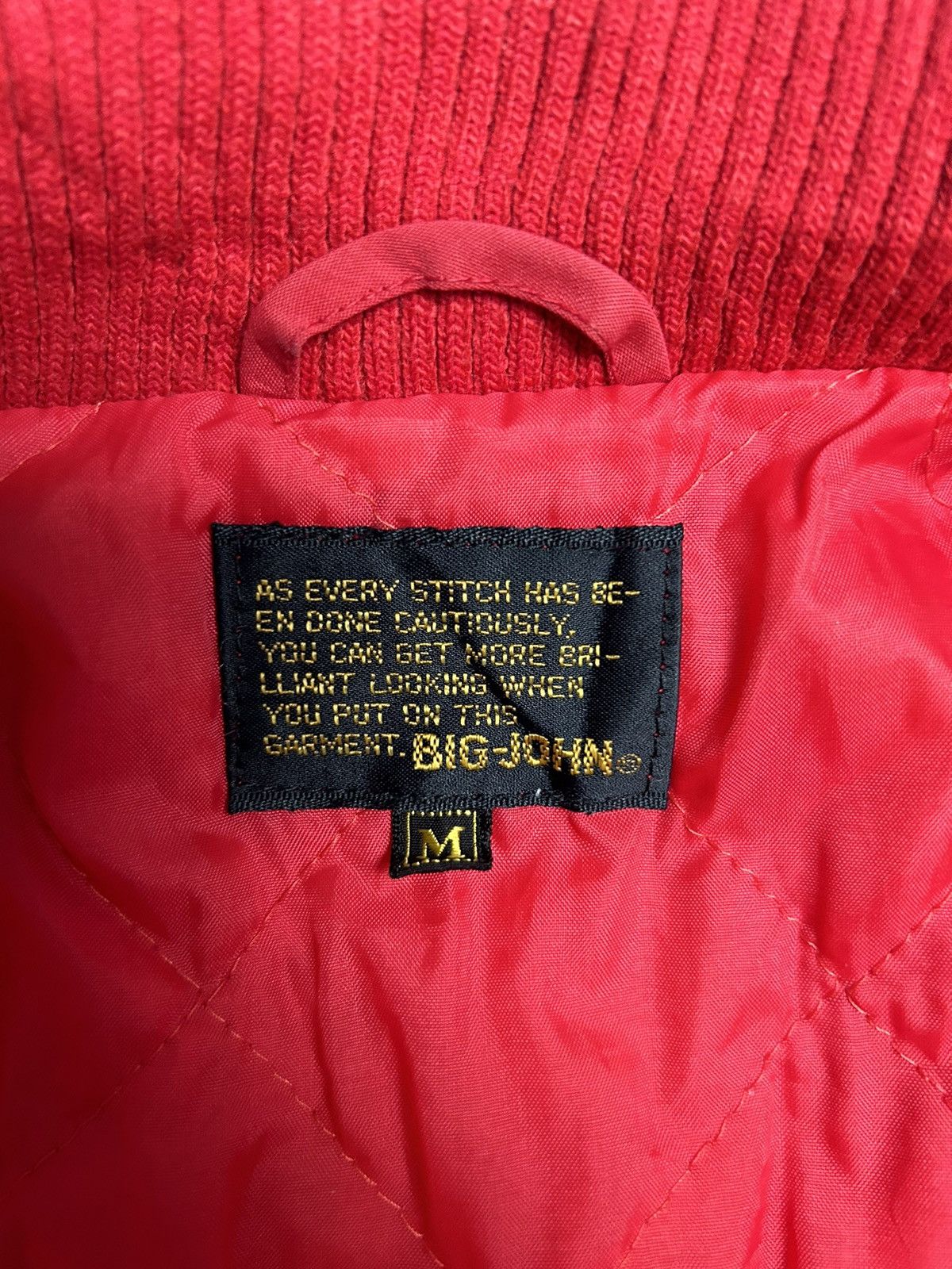 Big John × Vintage VINTAGE BIG JOHN RED BOMBER JACKET Size US M / EU 48-50 / 2 - 8 Thumbnail