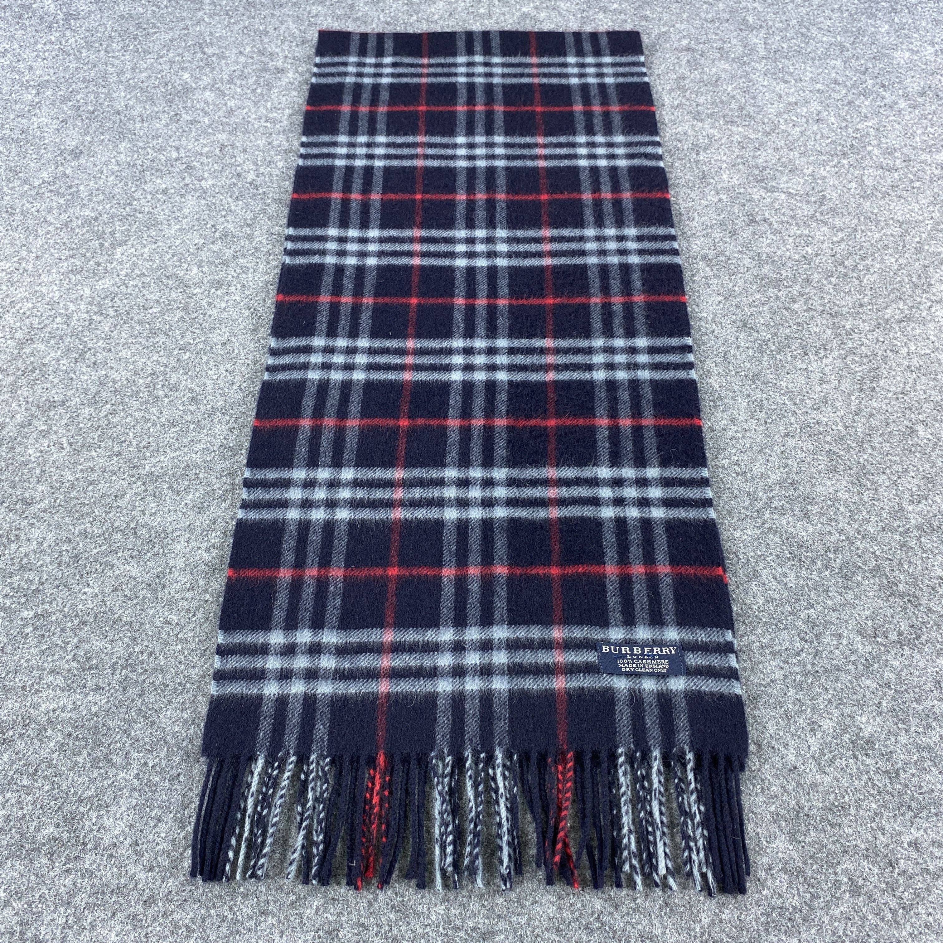 Burberry × Vintage Burberry Scarf # Muffler # Neckwear # D580 Size ONE SIZE - 4 Thumbnail