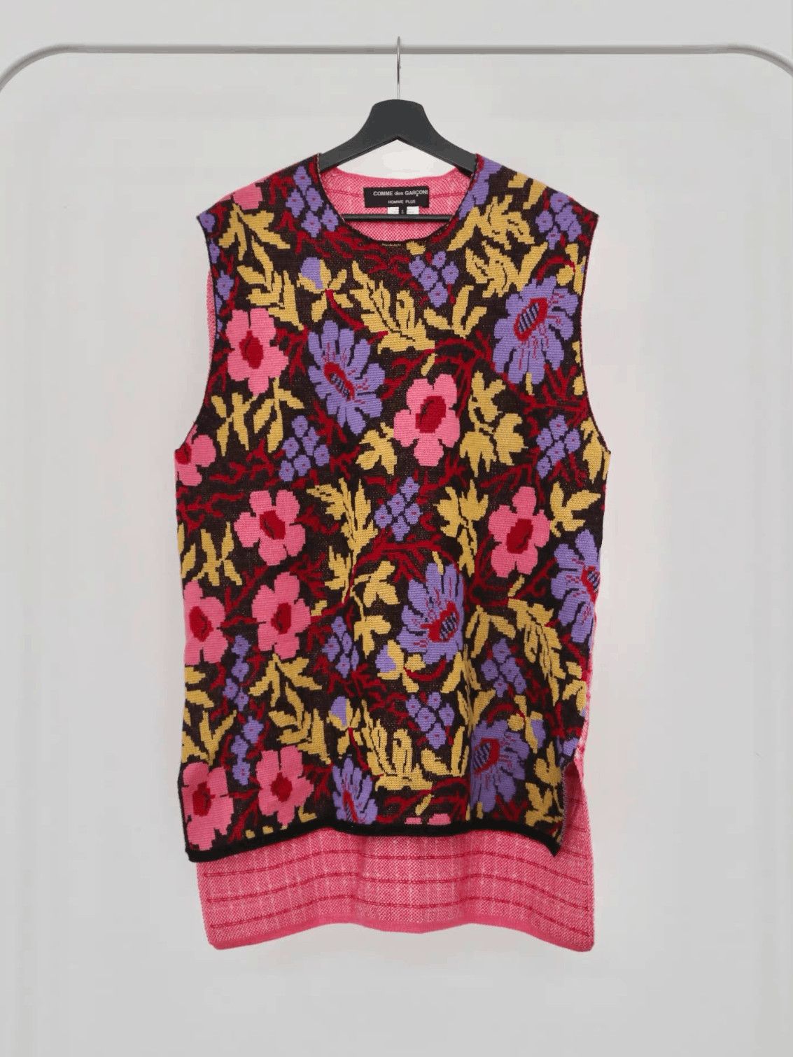Comme des Garcons Comme Des Garcons Homme Plus 22SS Flower Knitwear Tank Top Size US M / EU 48-50 / 2 - 1 Thumbnail