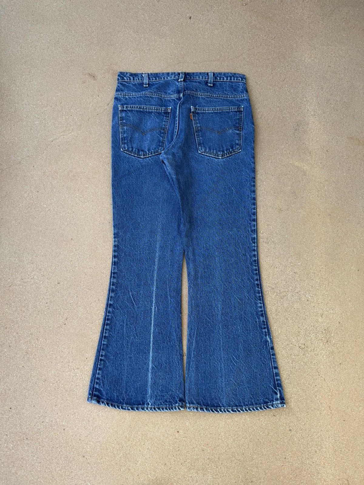 Levi's Vtg 80’s Levi’s 646 Orange Tab Bellbottom Flare Jeans 32x28 Size US 32 / EU 48 - 2 Thumbnail