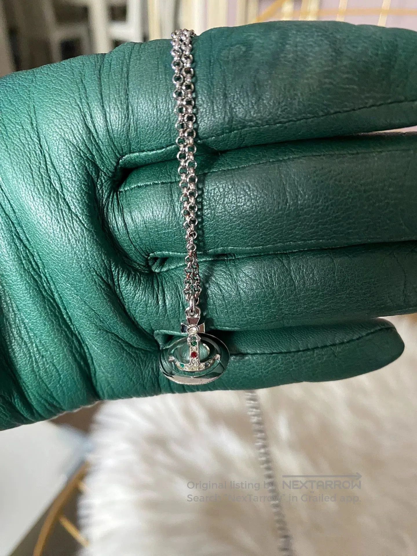 Vivienne Westwood Silver Orb Necklace Small.