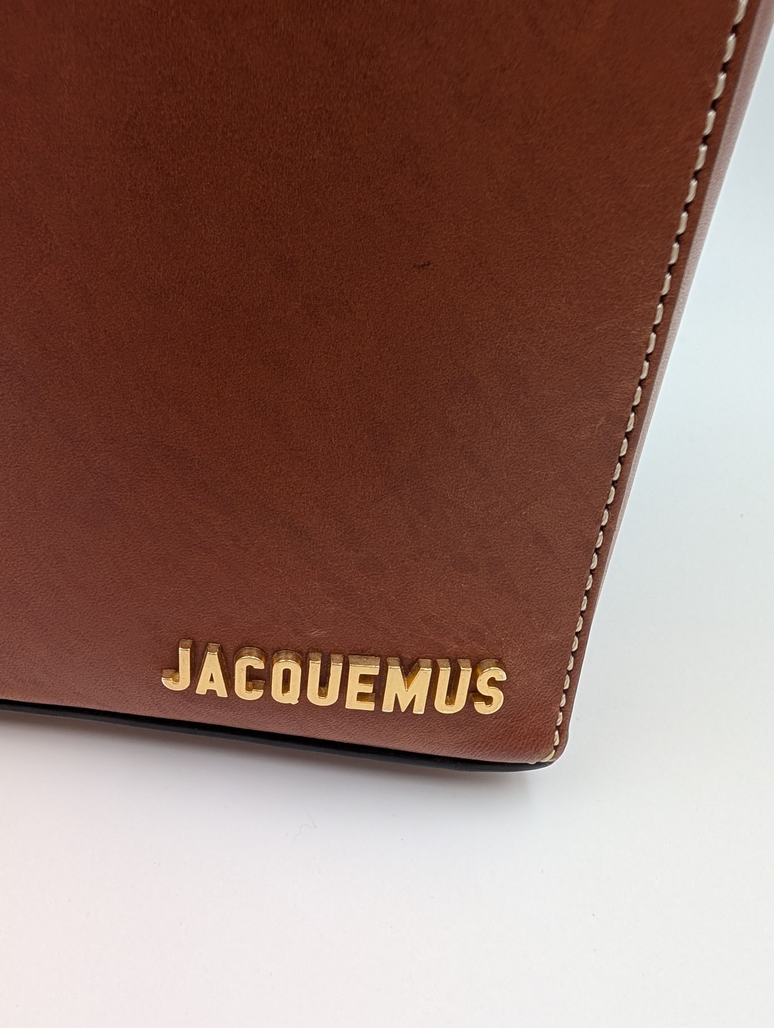 Jacquemus Jacquemus Brown Leather Le Seau Carre Bucket Bag Size ONE SIZE - 12 Thumbnail