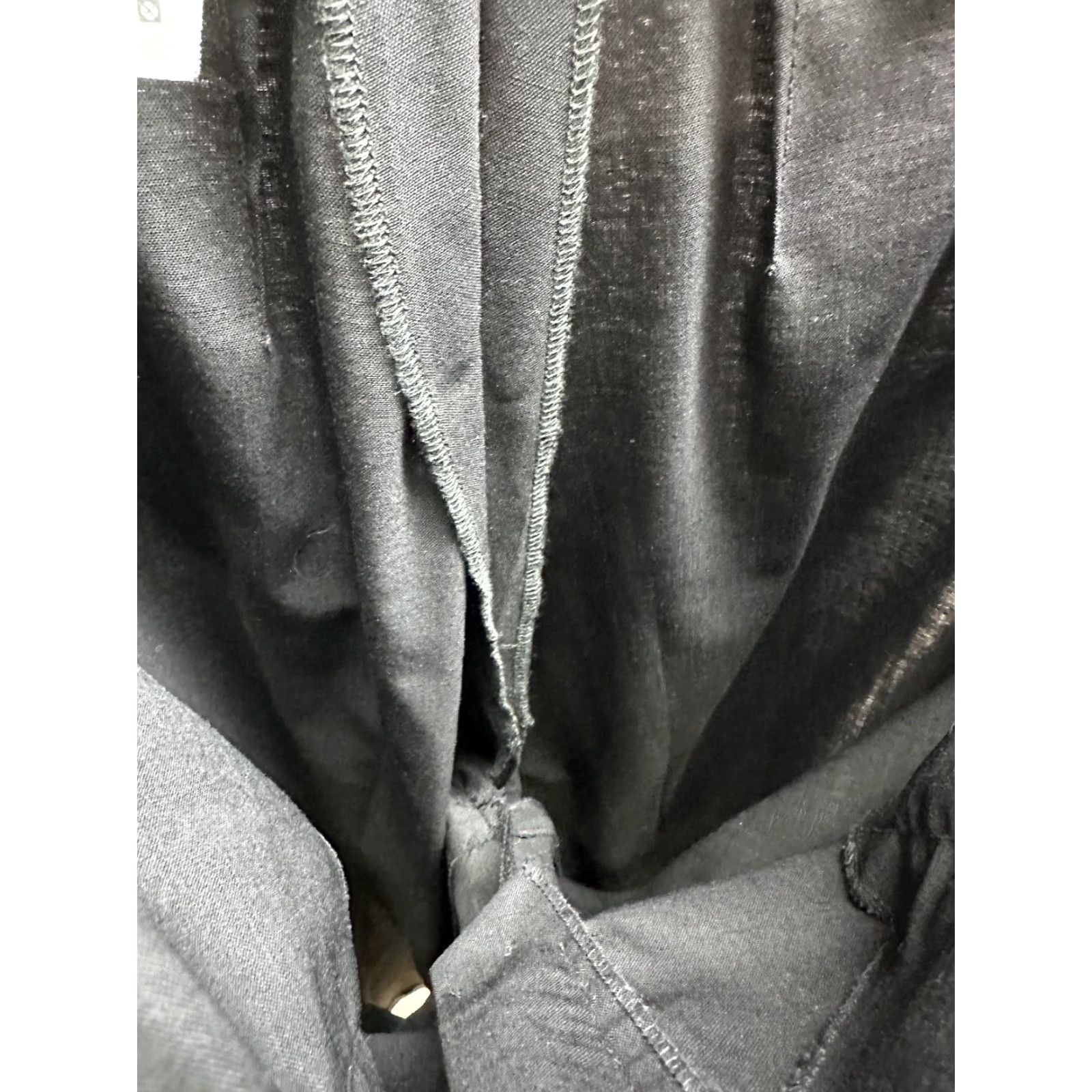Vintage Gunex Women's Black Wide Leg Dress Pants Wool High Rise Sz 12 N/A Size 24" / US 00 / IT 34 - 6 Thumbnail