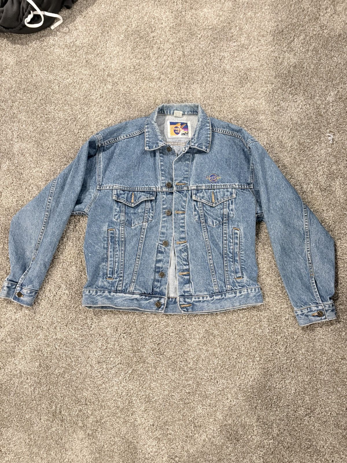 Hard Rock Cafe Vintage Hard Rock Cafe denim jacket Size US M / EU 48-50 / 2 - 1 Thumbnail