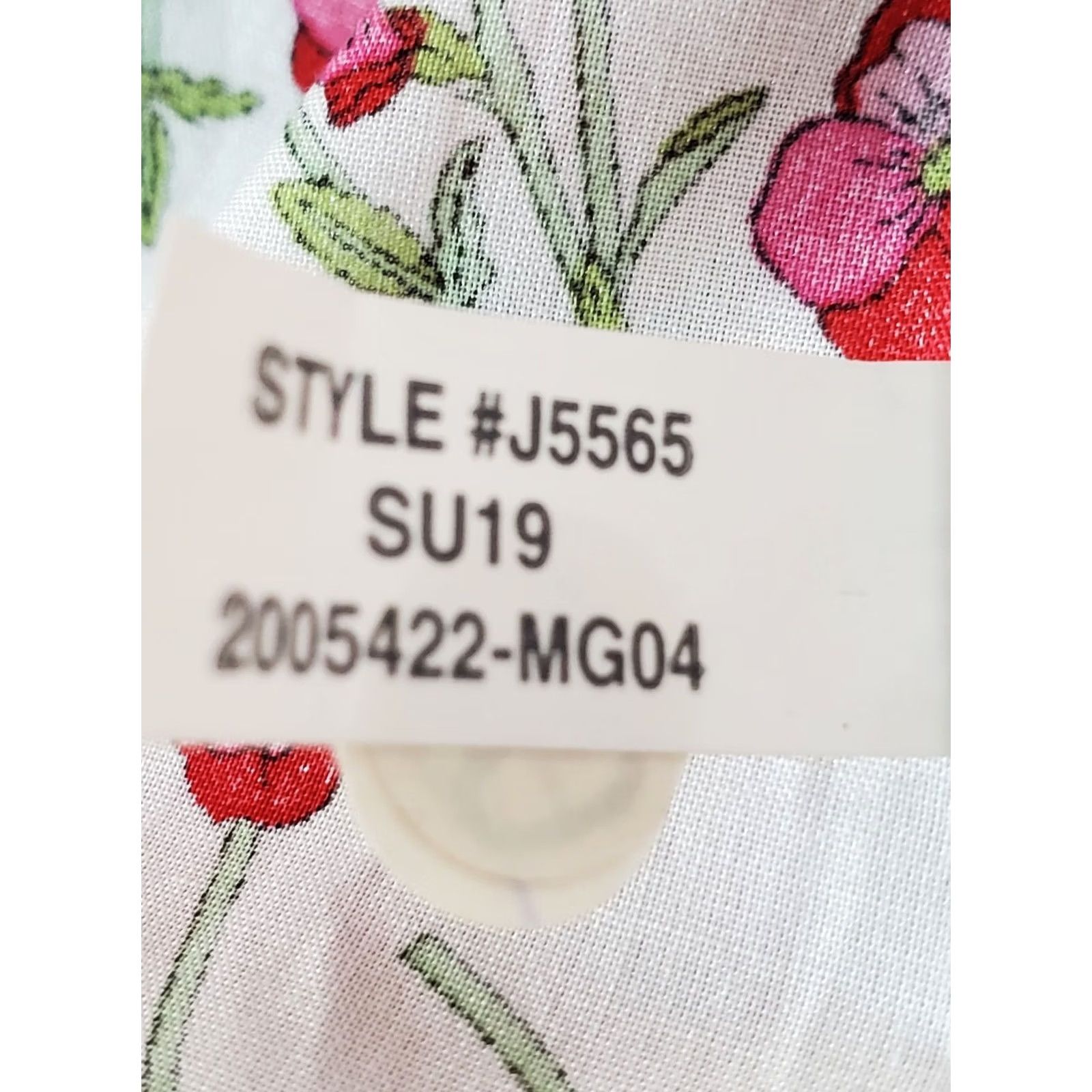 J.Crew J.Crew Liberty Fabric Cotton Floral Red White Collared Button-Up Women's Size 6 New NWT Mens? Size M / US 6-8 / IT 42-44 - 8 Thumbnail