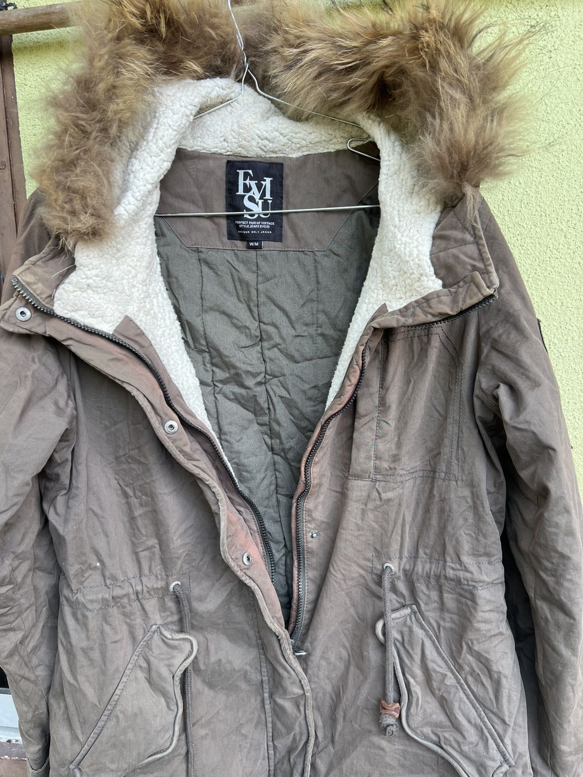 Evisu Evisu fur-hooded parka jacket vintage Size US M / EU 48-50 / 2 - 4 Thumbnail