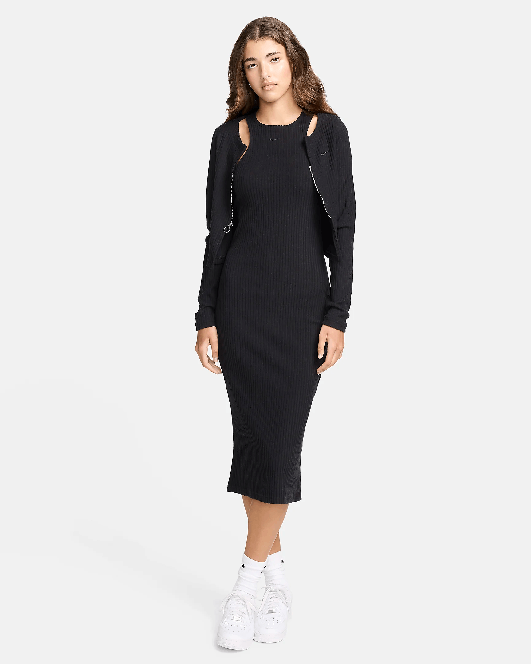 Nike Nike Sportswear Chill Rib Dress Size S / US 4 / IT 40 - 8 Thumbnail