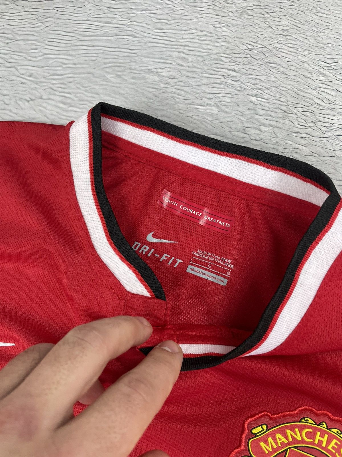 Nike × Vintage DI MARIA Vintage Manchester United 2014/15 Nike Jersey y2k Size US L / EU 52-54 / 3 - 9 Thumbnail