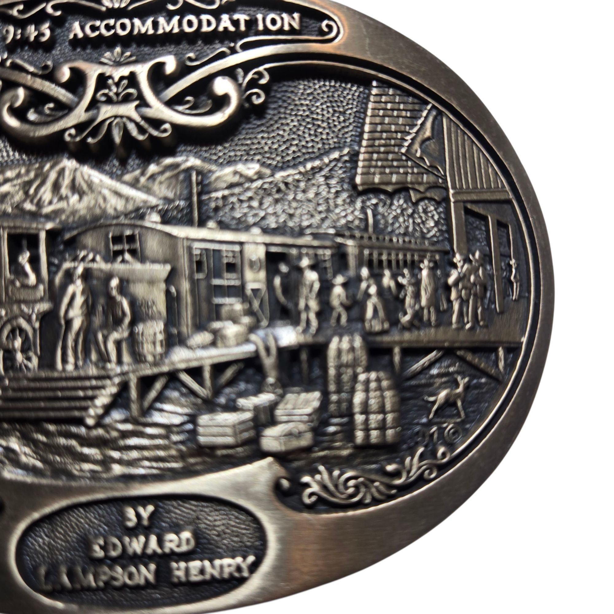 Other 9:45 Accommodation Belt Buckle Edward Lamson Henry American Size ONE SIZE - 16 Thumbnail