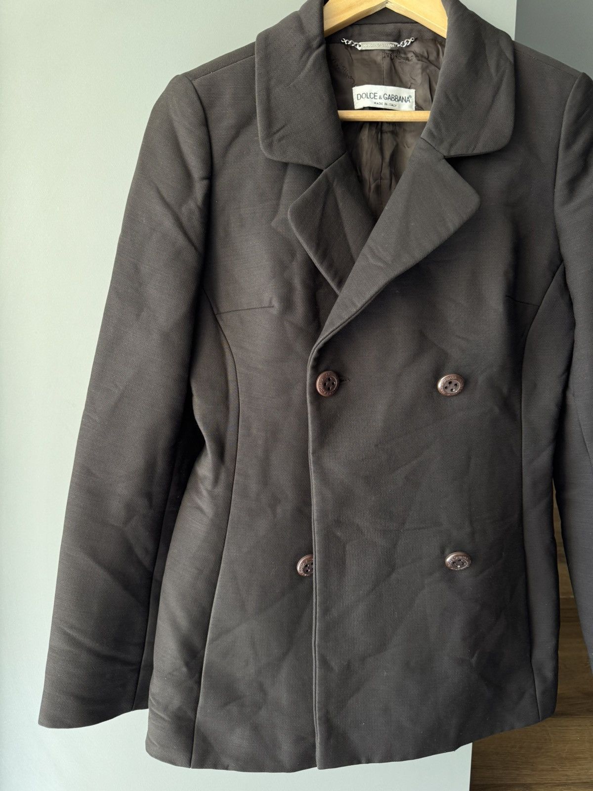 Dolce & Gabbana × Vintage Dolce & Gabbana Vintage Wool Balzer Size S / US 4 / IT 40 - 2 Thumbnail