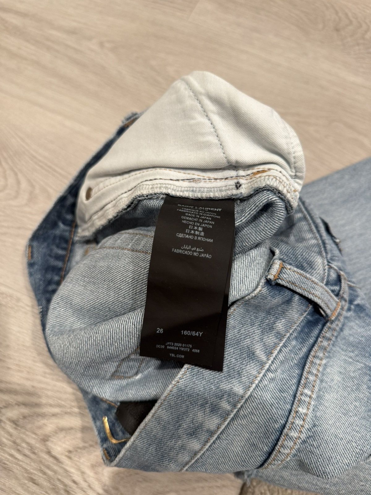 Saint Laurent Paris s/s 2020 distressed denim!! Size US 28 / EU 44 - 7 Thumbnail