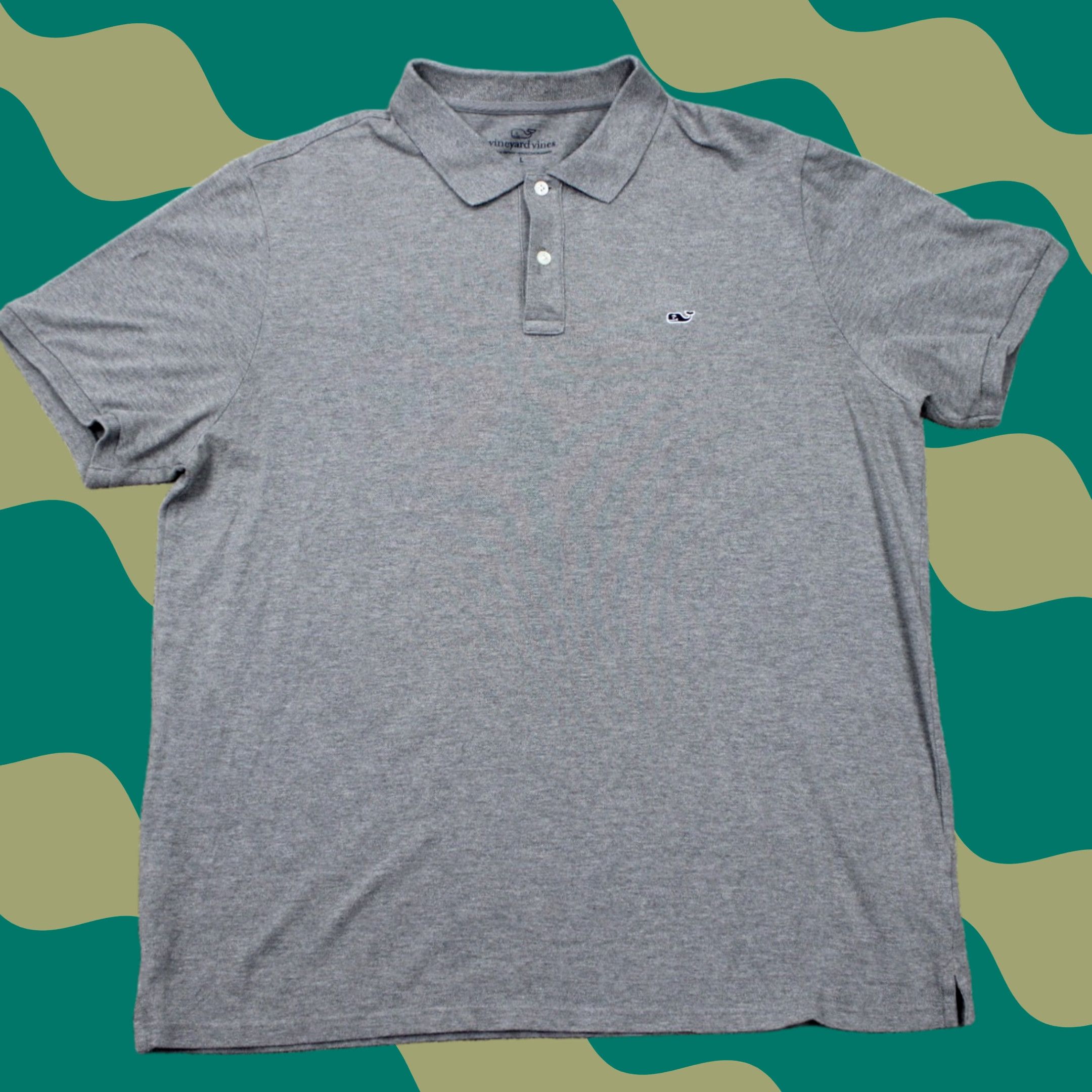 Vineyard Vines Vineyard Vines Edgartown Polo Shirt Mens Large Gray Short Sleeve Cotton Polyester Blend Stretch Polo Shirt Size US L / EU 52-54 / 3 - 1 Thumbnail