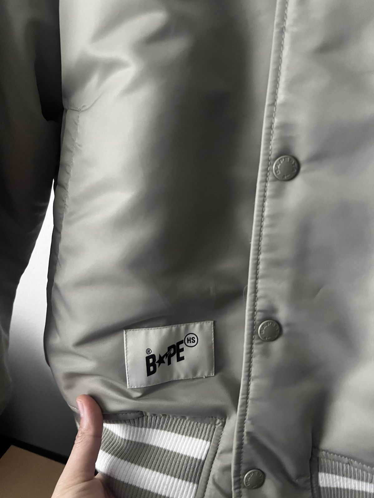 Bape Bape X Highsnobiety Mens Varsity Nylon Jacket XL Size US XL / EU 56 / 4 - 2 Thumbnail