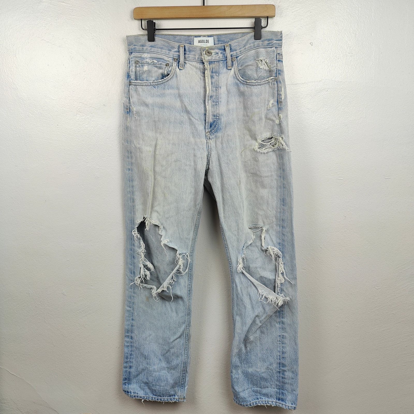 Agolde Agolde 90s Mid-Rise Loose Fit Jeans Womens 27 Fall Out Size 27" / US 4 / IT 40 - 1 Thumbnail