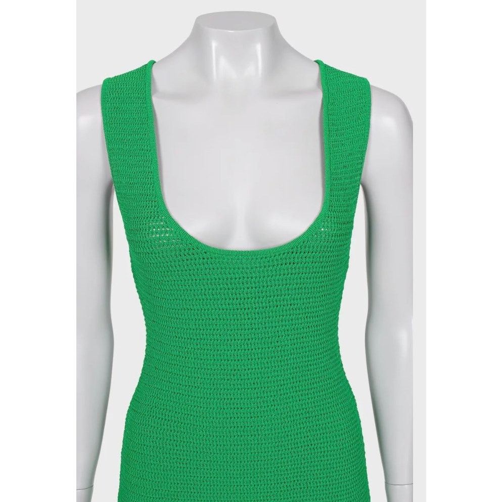Bottega Veneta Bottega Veneta Green Knitted Dress XS Size XS / US 0-2 / IT 36-38 - 4 Thumbnail