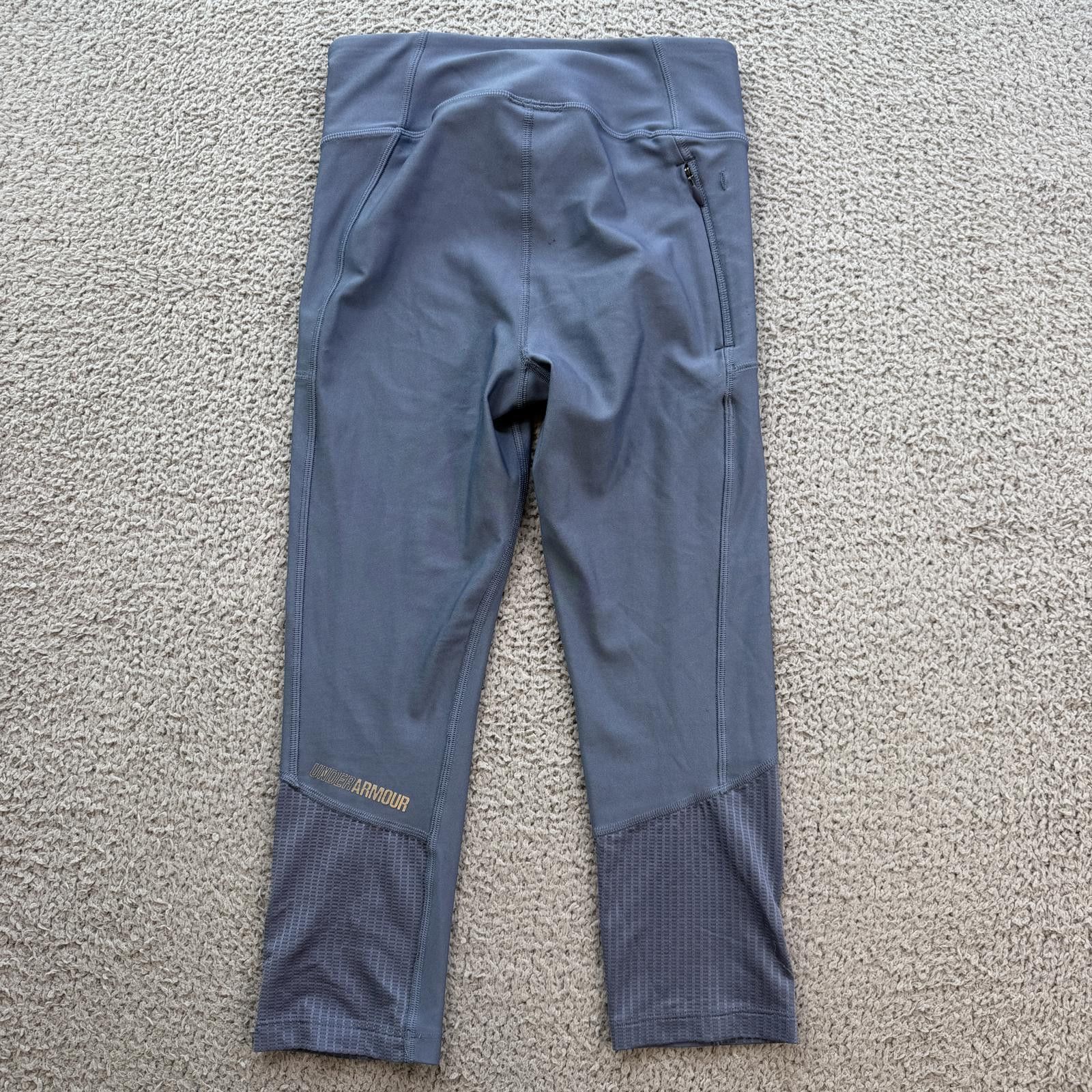 Under Armour Under Armour Women’s Blue Cropped Leggings Athletic Small Size 28" / US 6 / IT 42 - 4 Thumbnail