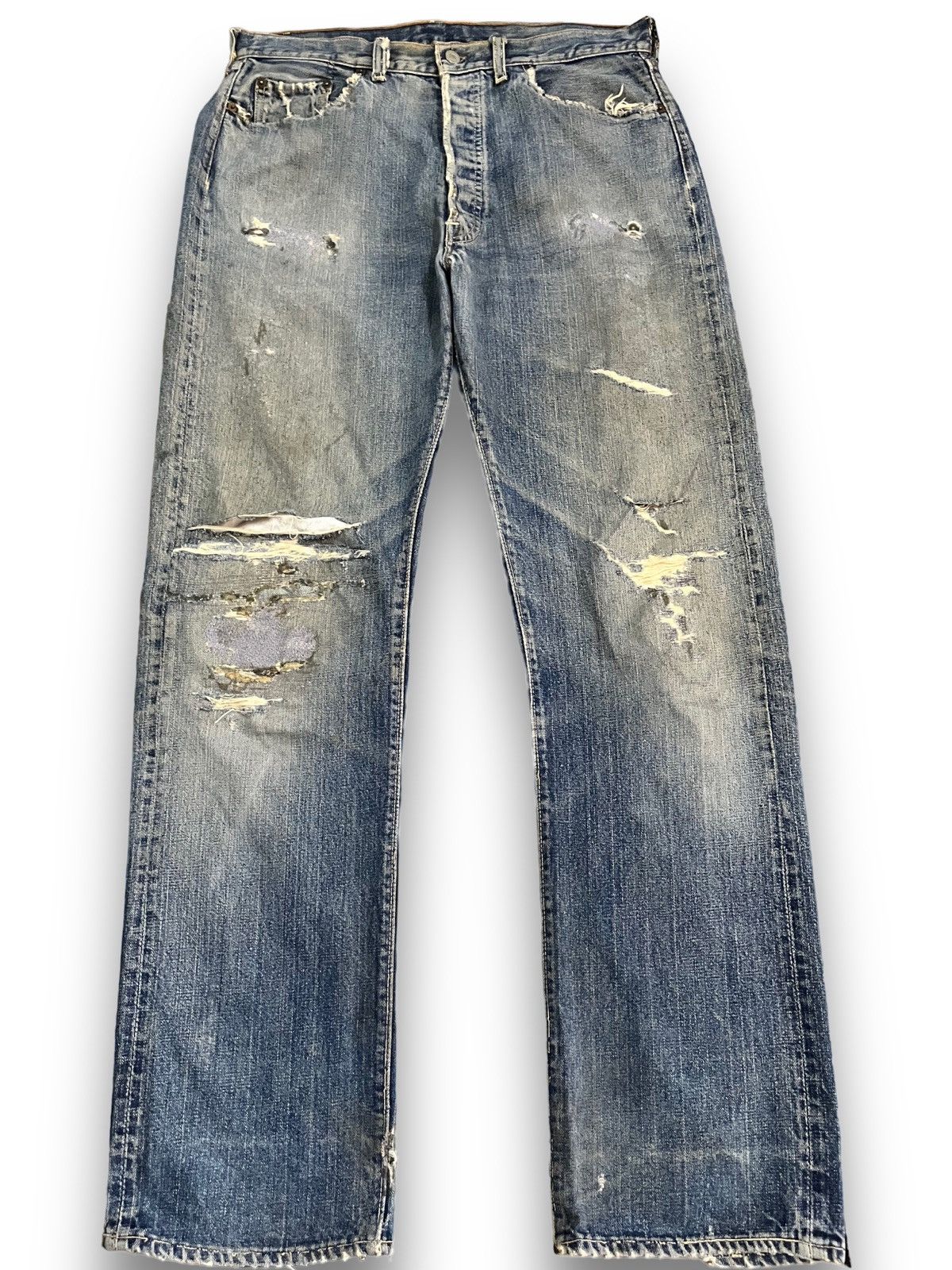 Levi's True Vintage 60’s Levi’s 501 Big E Button 4 Selvedge Denim Size US 32 / EU 48 - 2 Thumbnail