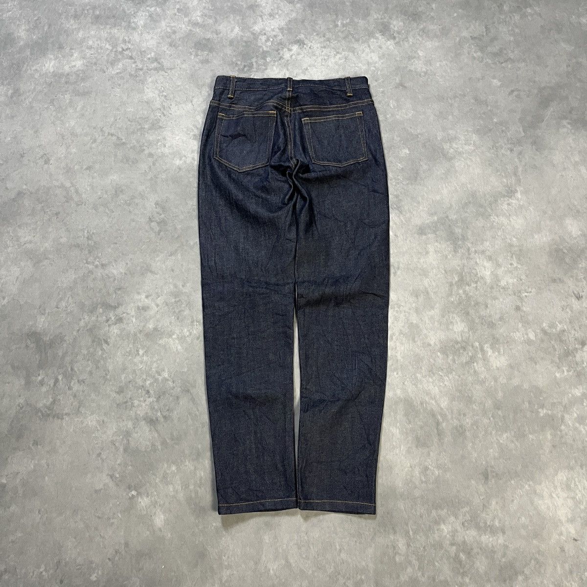 A.P.C. A.P.C. NEW STANDARD RAW DENIM JEANS DARK INDIGO MINIMALIST Size US 26 / EU 42 - 9 Thumbnail
