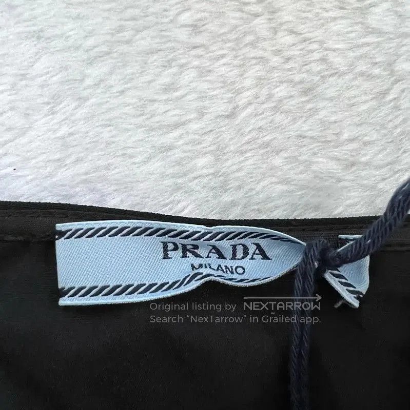 Prada Prada Black Cotton A-Line Skirt for Summer. Size 28" / US 6 / IT 42 - 3 Thumbnail