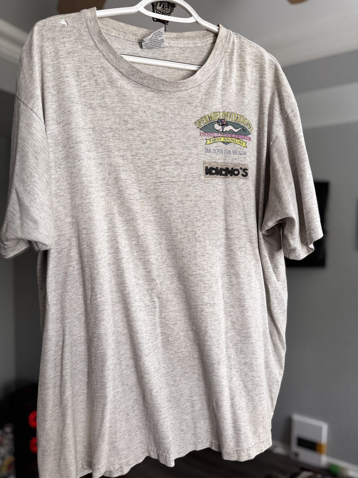 Gildan × Vintage Funny Race of Champions Spermies Invitational Graphic Tee Size US XL / EU 56 / 4 - 3 Thumbnail