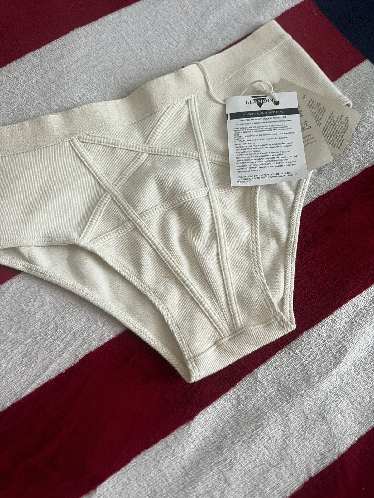 Rick Owens Rick Owens Rib Briefs Natural Made in Italy Underwear RO Size US 32 / EU 48 - 3 Thumbnail