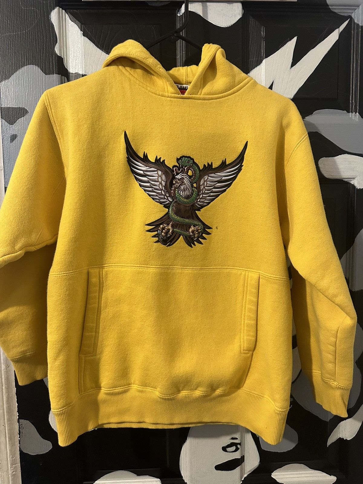 image of Jnco Hoodie in Yellow, Men's (Size XS)