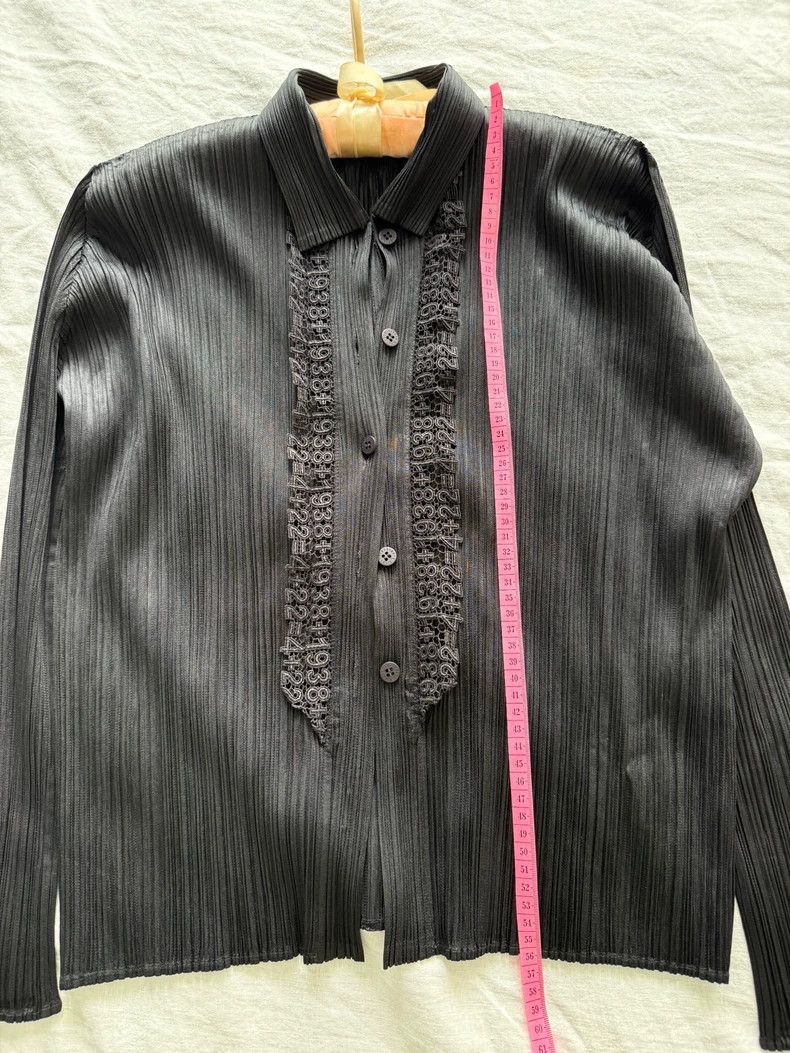 Issey Miyake Issey Miyake size:3 Black lace shirt Size XS / US 0-2 / IT 36-38 - 4 Thumbnail