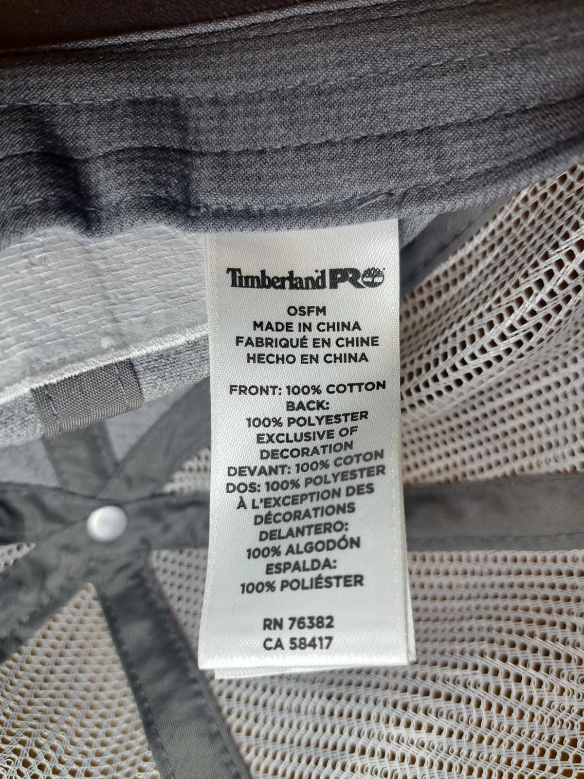 Timberland Timerbland PRO Trucker Hat Adjustable Cotton One Size Size ONE SIZE - 2 Thumbnail