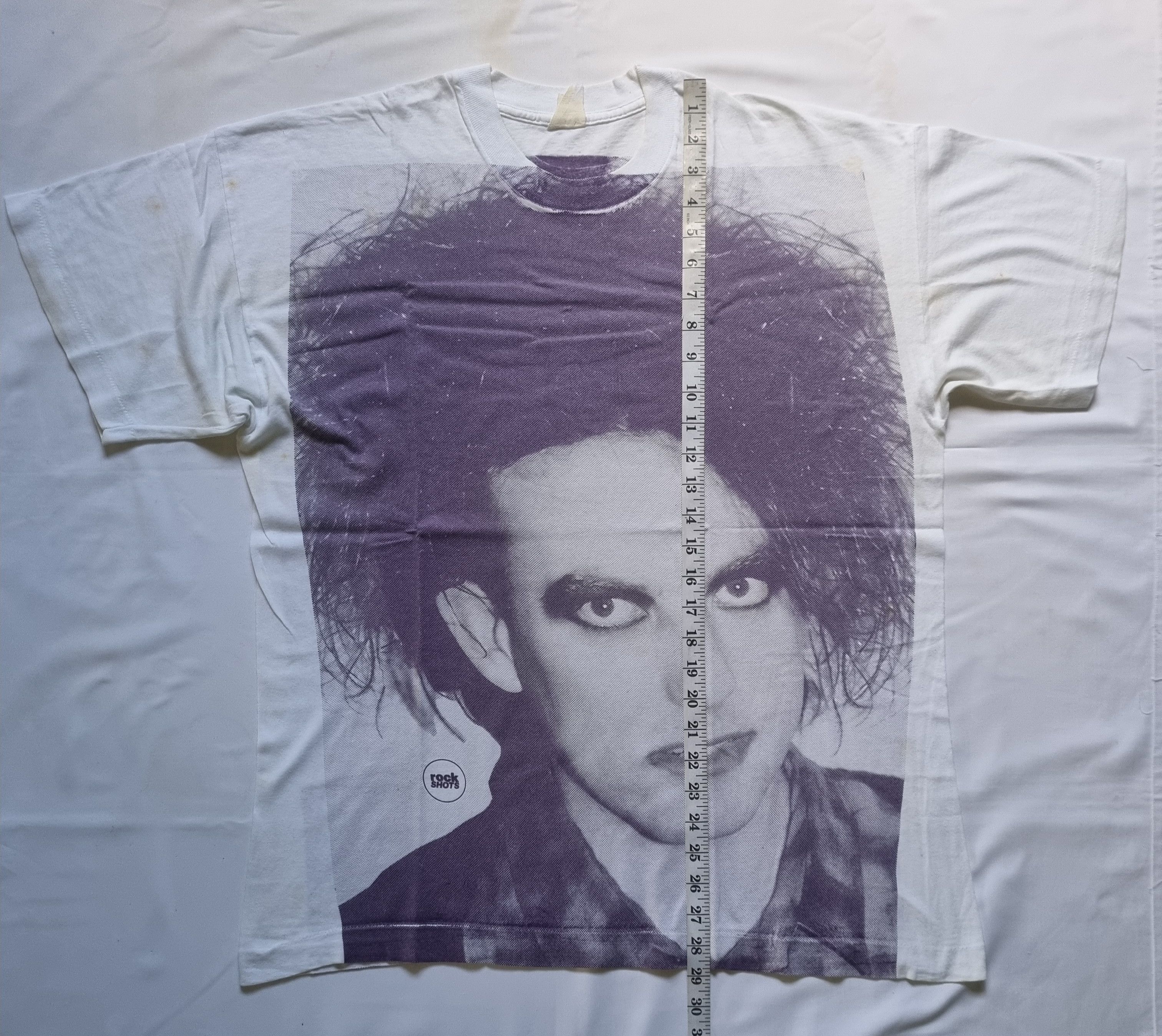 Band Tees Rare AOP Big Face Robert Smith The Cure T Shirt Size US L / EU 52-54 / 3 - 5 Thumbnail