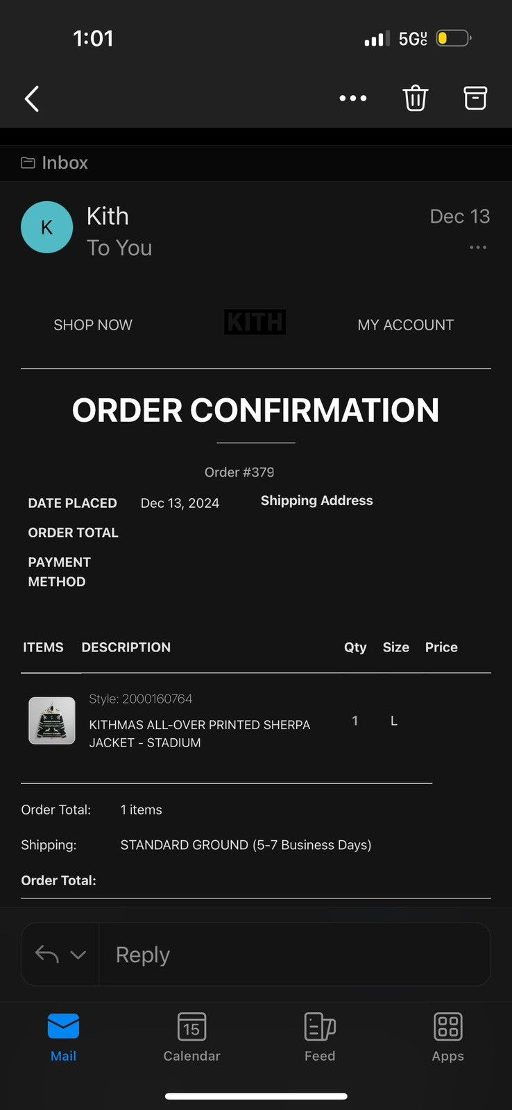 Kith KITH KITHMAS ALL-OVER PRINTED SHERPA JACKET - STADIUM Size US L / EU 52-54 / 3 - 5 Thumbnail