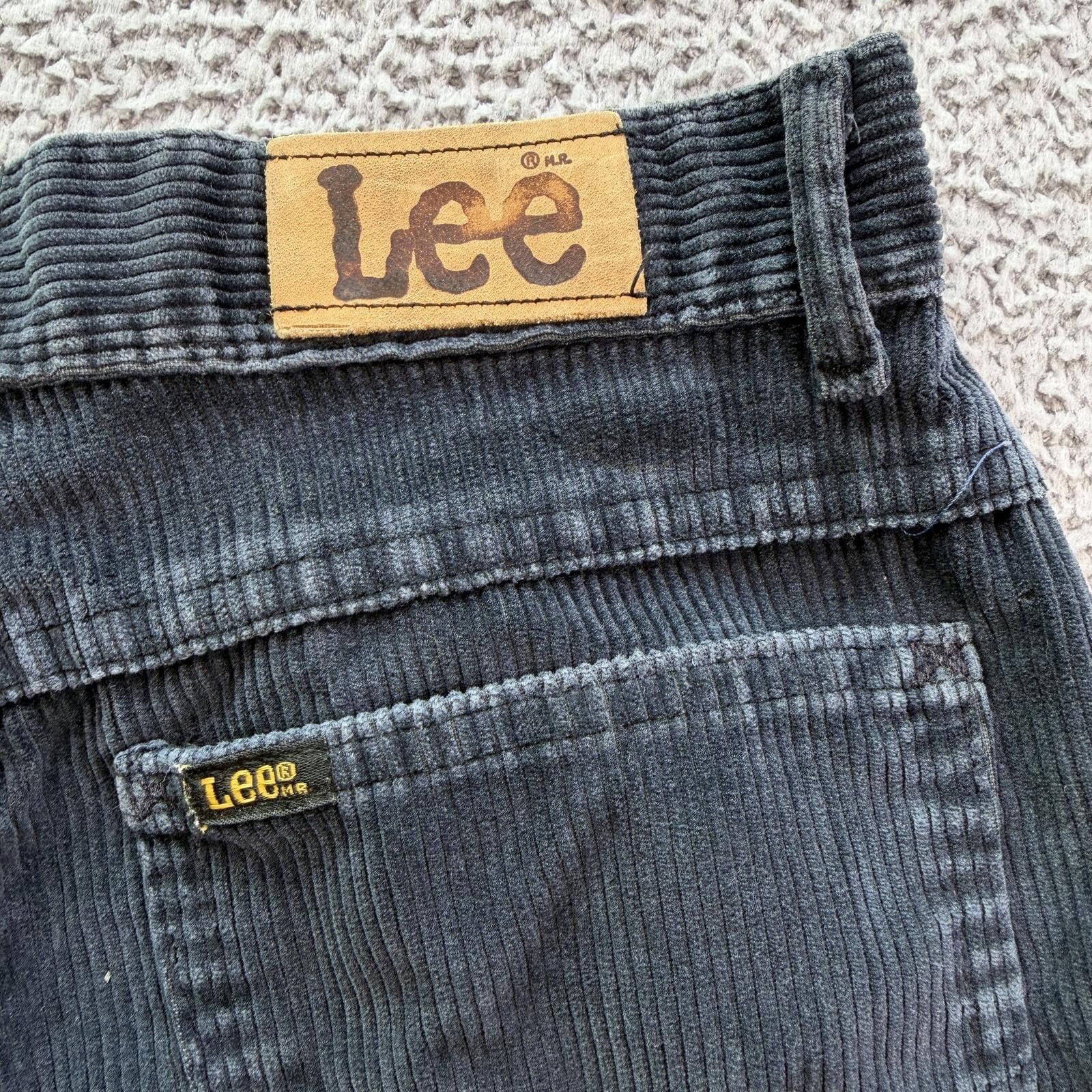 Lee Vintage 80s Lee Womens Black Corduroy Pants 26 Union Tag Size 26" / US 2 / IT 38 - 5 Thumbnail